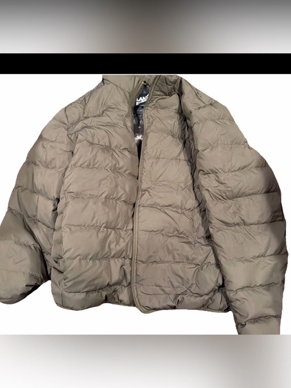 Lands End Men’s Classic Insulated Puffer Jacket Olive Green Size XL NEW